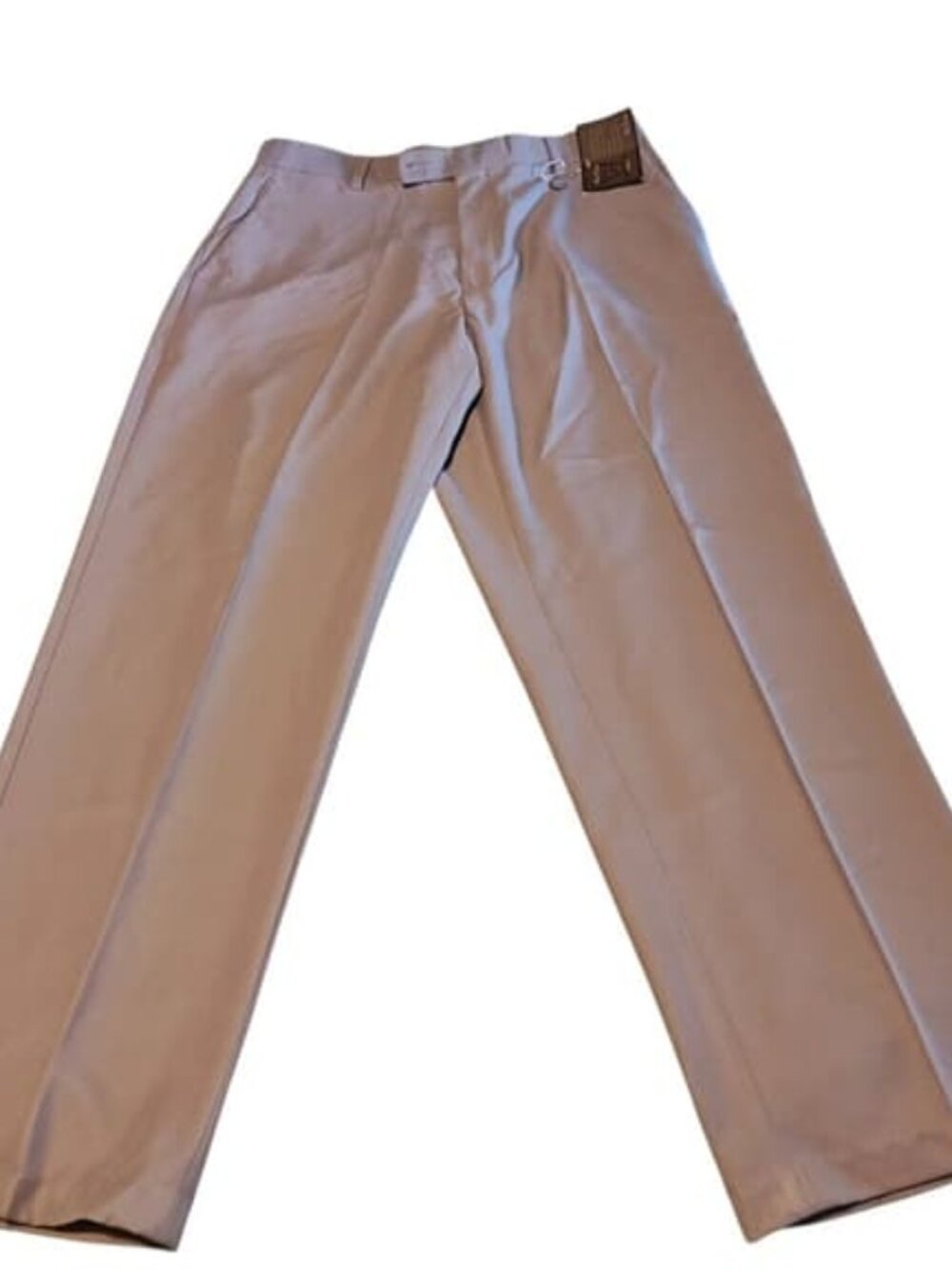 Alan Flusser Pleated Golf Pants 34" X 32" NWT Gray Expandable Waist Chino